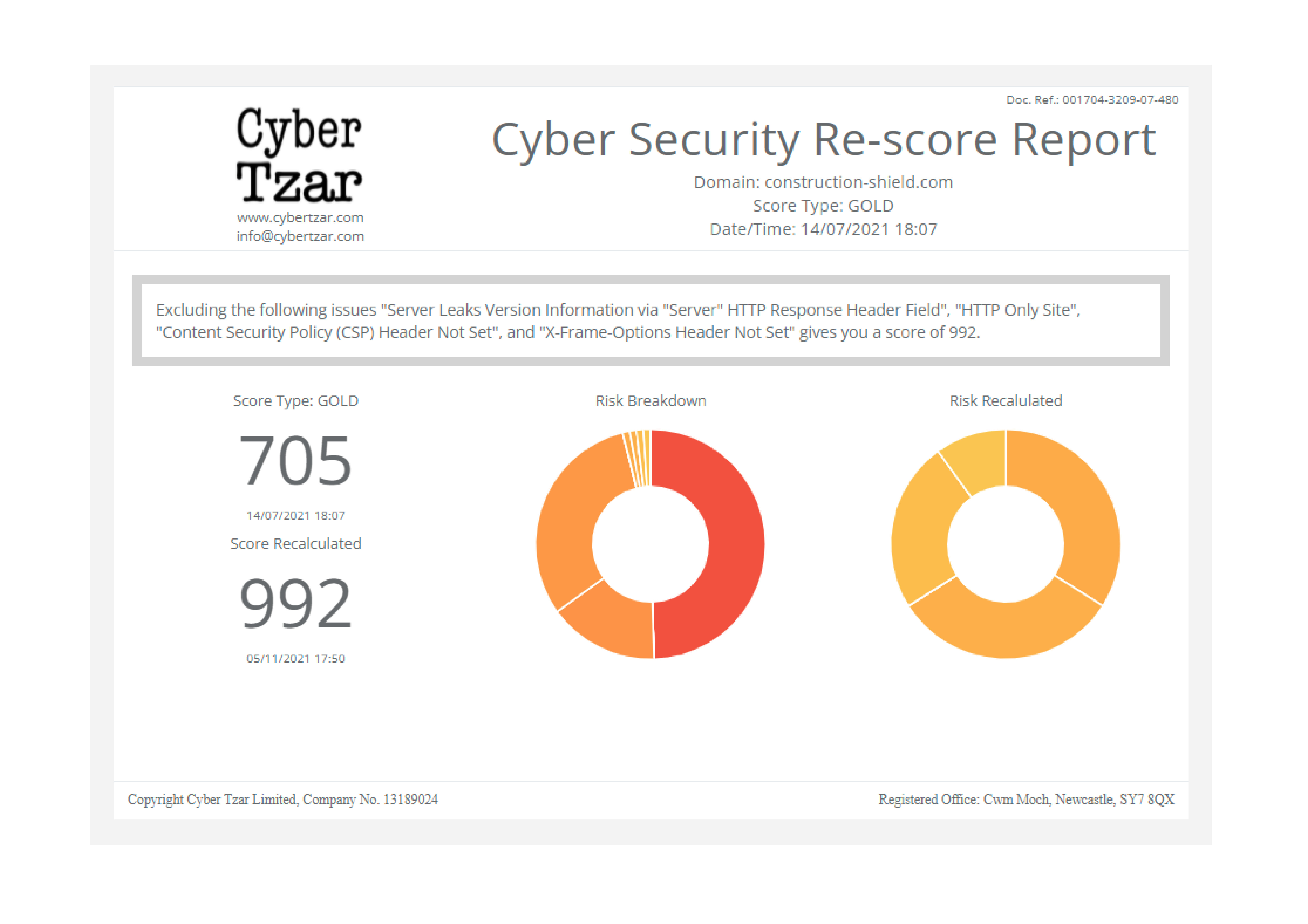 More than just a Cyber Risk Score - Cyber Tzar